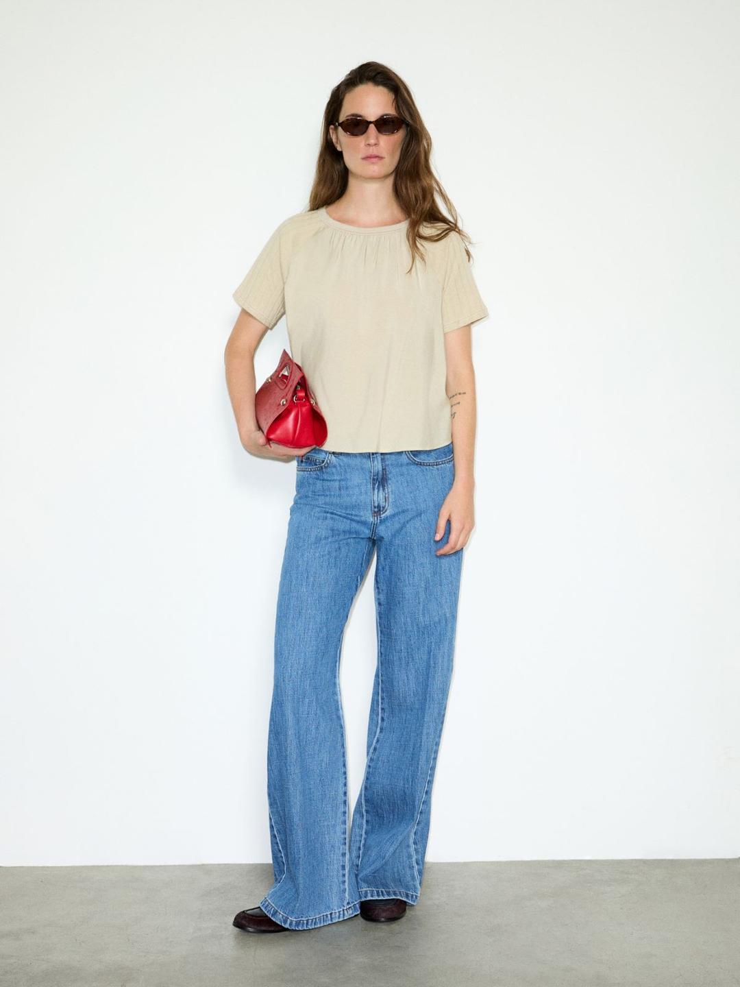 Blusa in tessuto crispy e jersey | Max&Co Blusa in tessuto crispy e jersey - vista alternativa - 22 | Max&Co