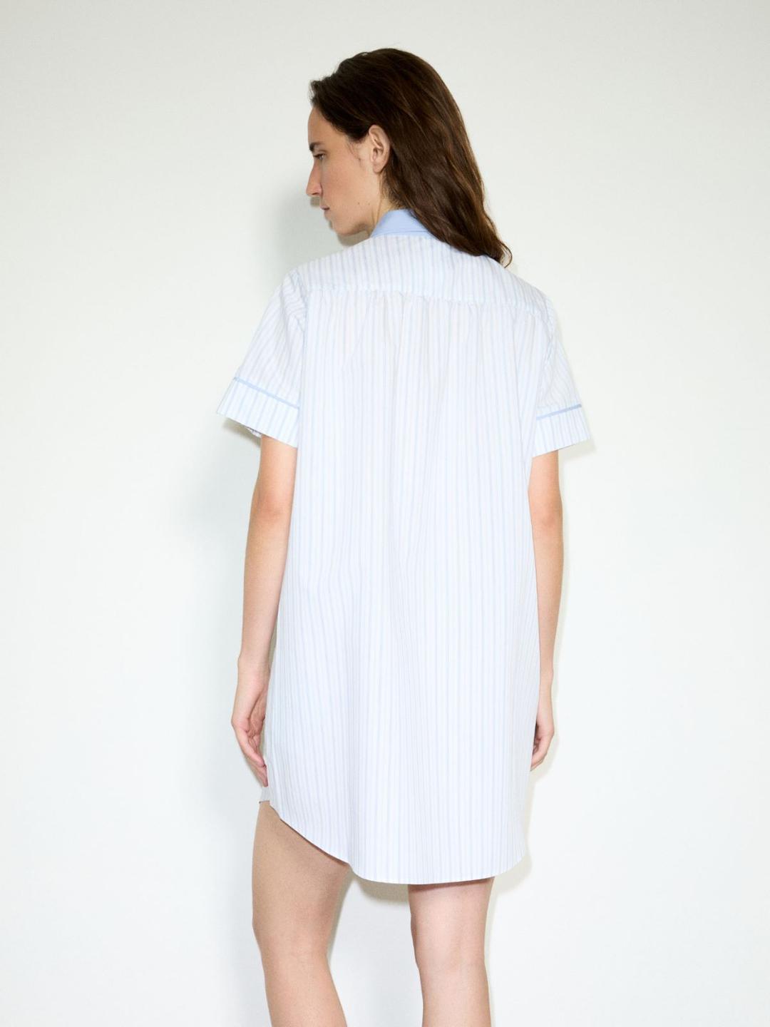 Abito con plastron a contrasto | Max&Co Abito con plastron a contrasto - vista alternativa - 1 | Max&Co