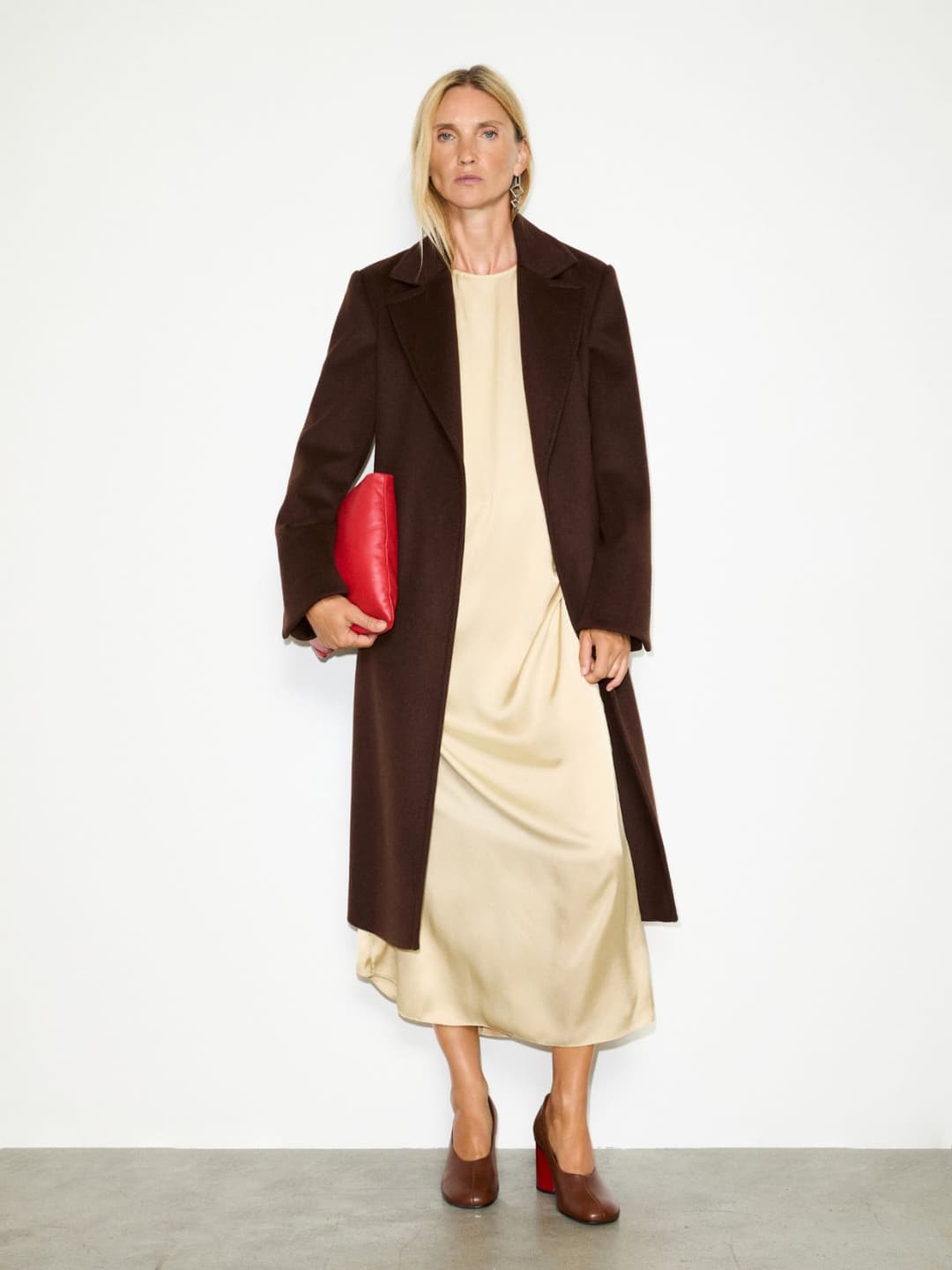 Maxi tunic dress in raso | Max&Co Maxi tunic dress in raso - vista alternativa - 18 | Max&Co