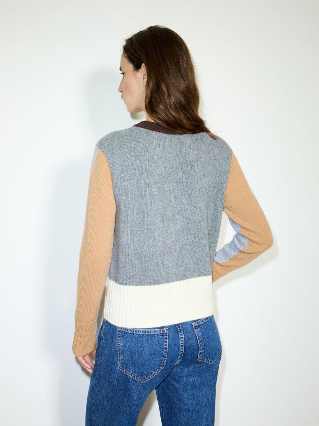 Cardigan patchwork in pura lana | Max&Co Cardigan patchwork in pura lana - vista alternativa - 17 | Max&Co