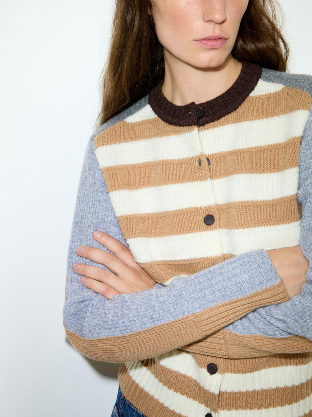 Cardigan patchwork in pura lana | Max&Co Cardigan patchwork in pura lana - vista alternativa - 17 | Max&Co