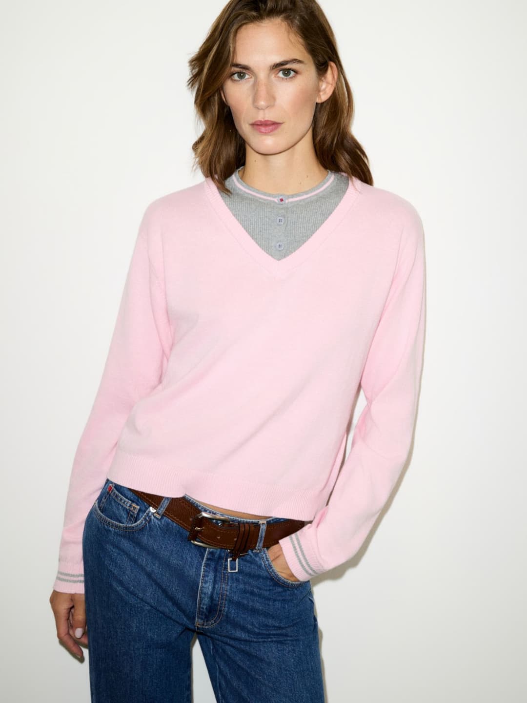 Maglia trompe l’oeil in cotone | Max&Co Maglia trompe l’oeil in cotone - vista alternativa - 27 | Max&Co